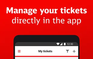 List of tickets downloaded in the Android app