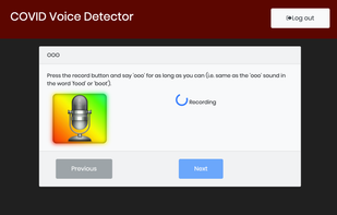 COVID Voice Detector screenshot 1