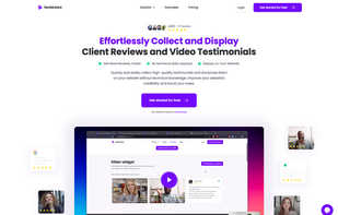 SocialJuice landing page with demo video. 