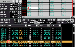 Klystrack screenshot 2