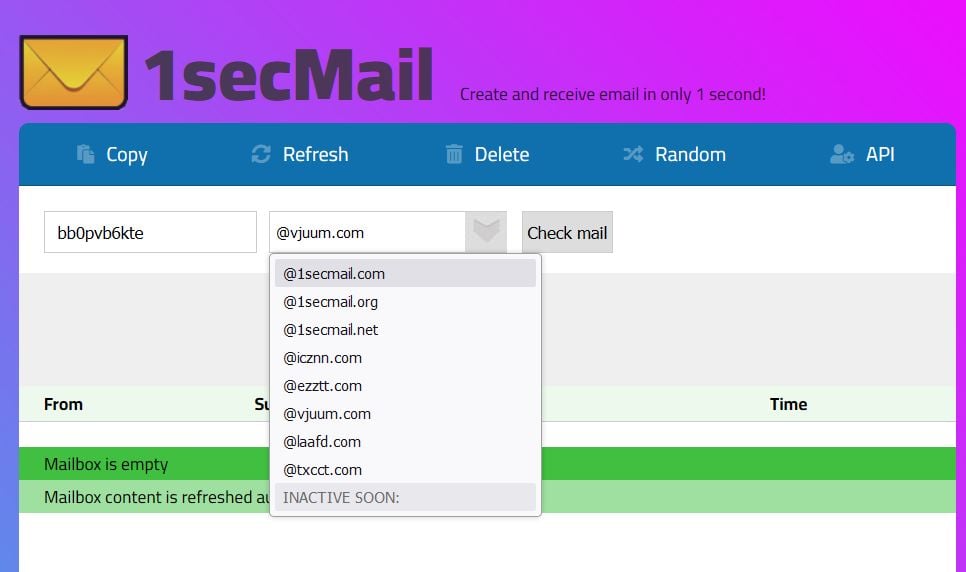 1secMail Alternatives: 25+ Disposable Email Services & Similar Websites ...