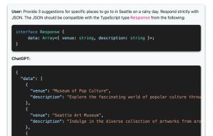TypeChat screenshot 1