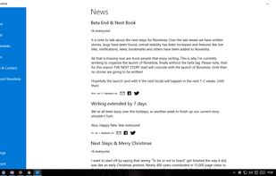 The app update notes