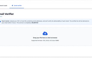 Unlimited emails verification