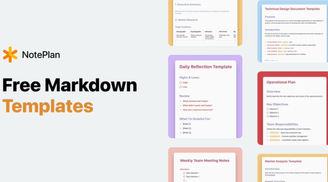 NotePlan introduces a new free templates gallery for enhanced life and work planning image