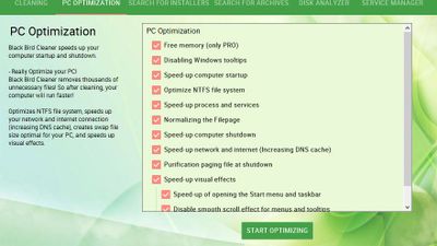 Speeds up your computer startup and shutdown,
optimizes NTFS file system, creates swap file size optimal for your PC.