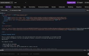 browser based code editor