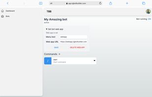 Edit WebApp menu
