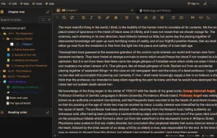 Main writing interface