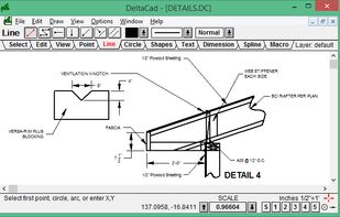 DeltaCAD screenshot 1