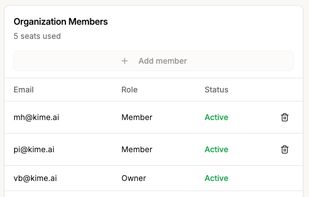 Add your team members to the platform, without the need for separate subscriptions.