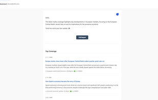 Your AI analyst will send you insightful media briefs when there is relevant coverage.