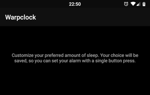 Warpclock screenshot 1