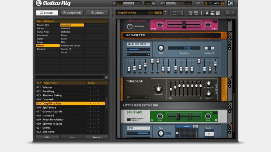 Guitar Rig Legendary guitar and bass amplifiers modeled with award