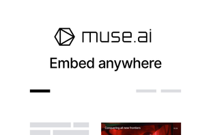 Embed your video anywhere.