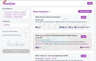 Honswer screenshot 1