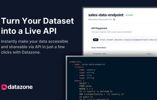 Turn your dataset into a live API
