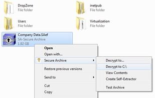 Secure Archive screenshot 1