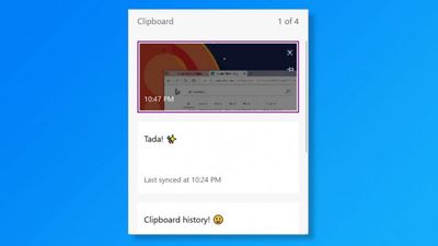 Windows 10 Clipboard screenshot 1