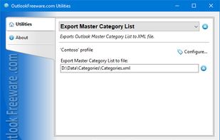 Export Master Category List for Outlook screenshot 1