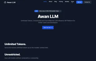 Awan LLM screenshot 1
