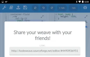 Share your weave with your friends!