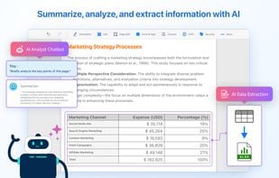 Summarize, analyze, and extract information with AI