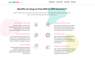 HEIC to JPG online converter screenshot 3