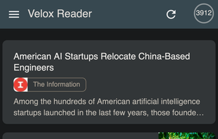 Velox Reader screenshot 1