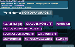 There are an infinite number of worlds - name your own!