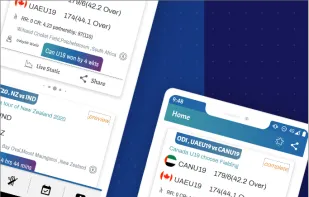 Live Cricket Score - T20 Fixtures & Info screenshot 2