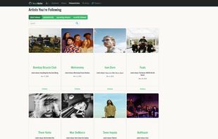 Followed artists