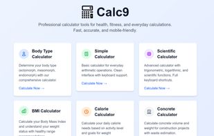 Calc9 screenshot 1
