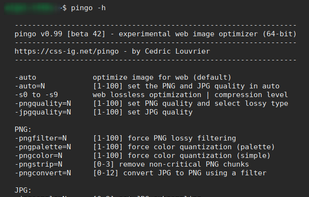 Pingo - image optimizer for web screenshot 1