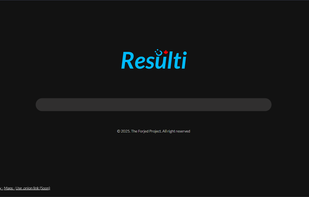 Homepage of Resulti