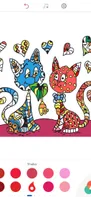 Cat Coloring Pages for Adults screenshot 2