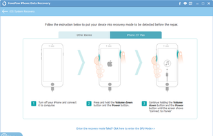 put iphone 7 plus in recovery mode