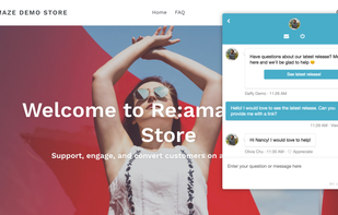 Customizable to fit the look and feel of your business. Reamaze offers an integrated chat experience unlike anything else.