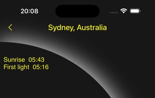 Sunrise Sunset Tracker screenshot 2