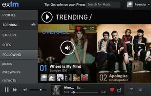 ex.fm screenshot 1