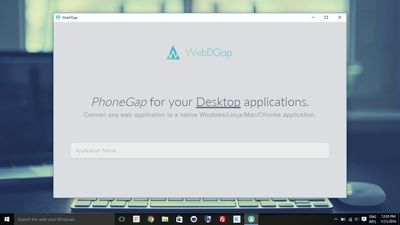 WebDGap running on Windows 10