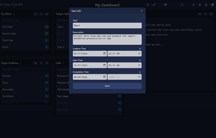 ToDo List Task Full Editing View