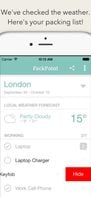 PackPoint Travel Packing List screenshot 2