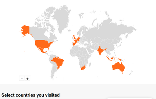 Visited Countries Map screenshot 1