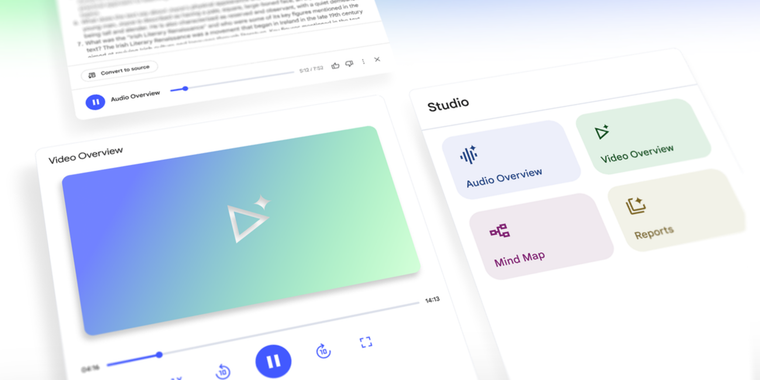Google is introducing Video Overviews in NotebookLM image