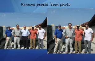 Remove objects from the photo