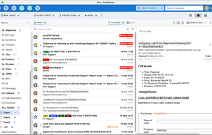- View emails, call records, and social messages within the same platform
- Access call records and consolidate call summaries
