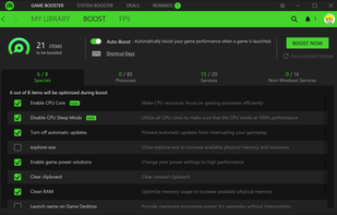 Razer Cortex screenshot 1