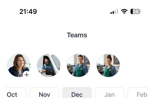 Watch as teams compete ona company leaderboard to be the most consistent