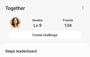 Samsung Health screenshot 1
